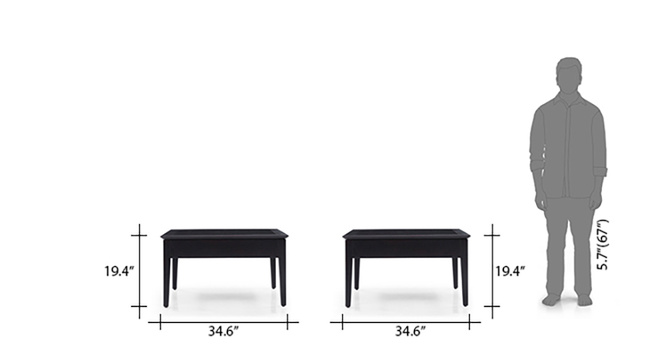 Sata Display Coffee Table(Mahogany)